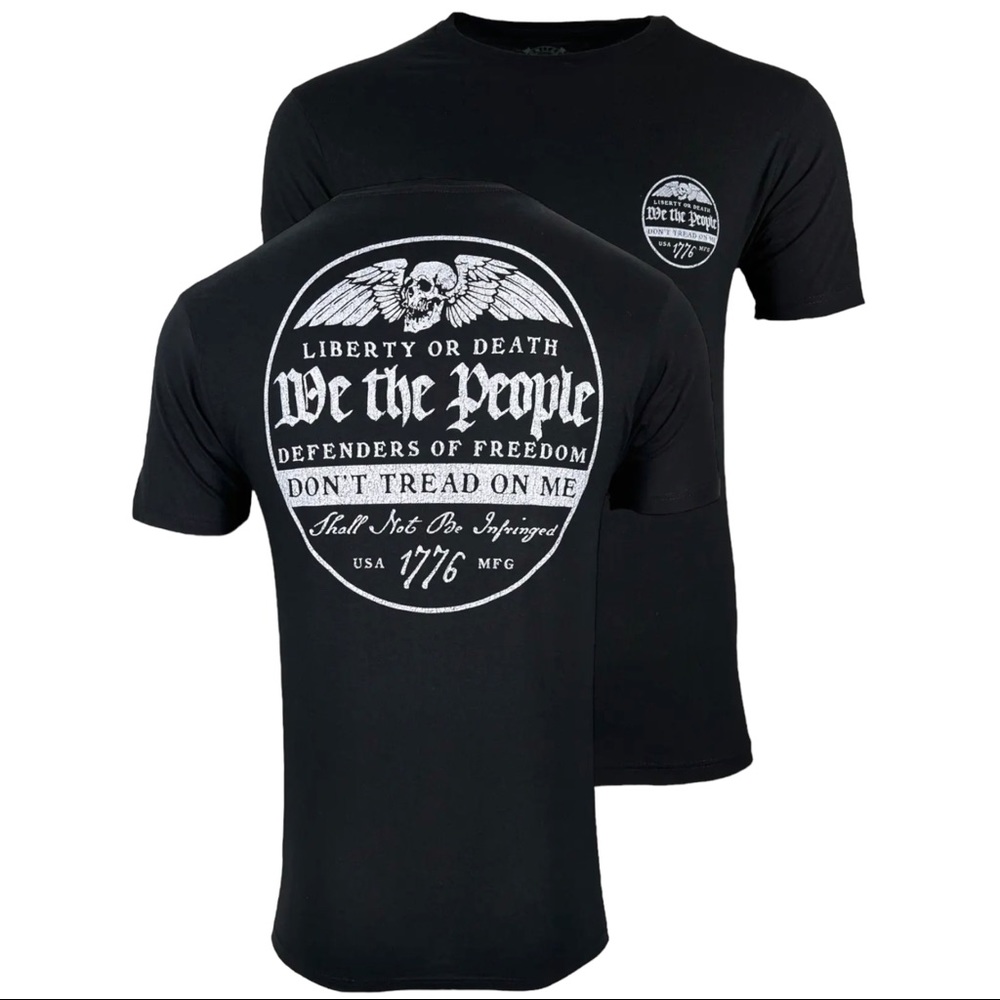 Howitzer Style Men's T-Shirt Liberty Defender Military Grunt MFG